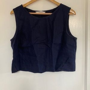 Elizabeth Suzanne crop top navy